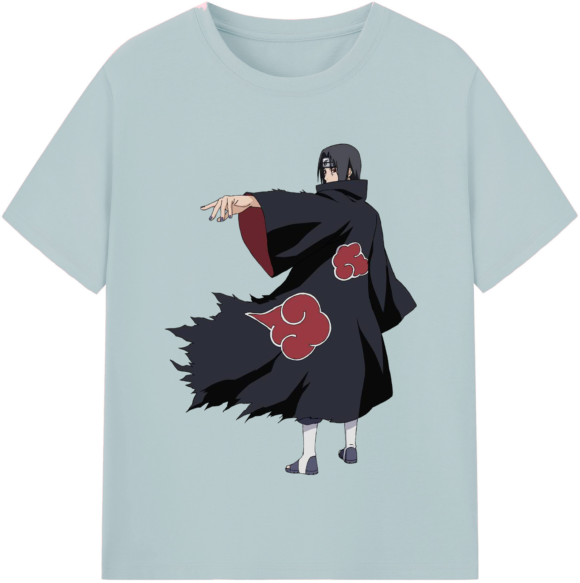 （画像用） NARUTO -ナルト- うちは イタチ Uchiha Itachi 綿100％半袖Tシャツ（フロントプリント）